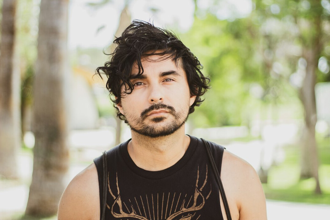 Portrait of a bearded Hispanic man in his thirties
